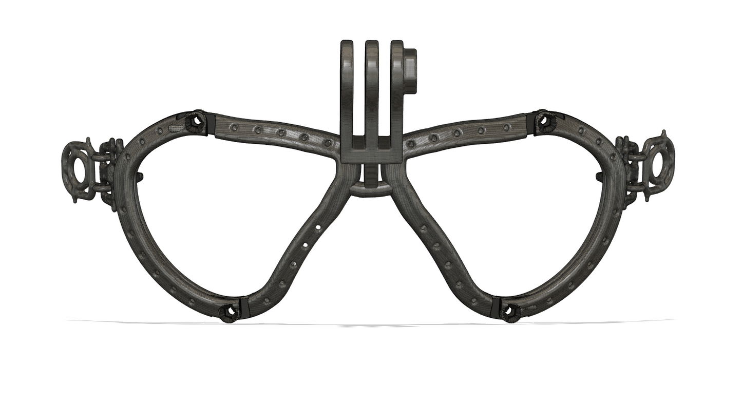 Go-pro camera mount add-on for Nix Scuba