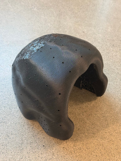 Custom hat liner for a commercial diving helmet